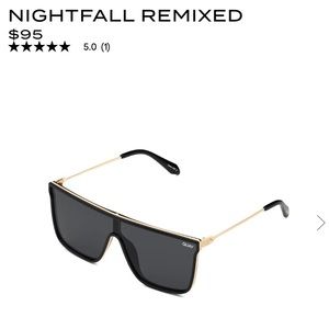 Polarized Quay Australia Nightfall Remixed - Metal Flat Top Shield Sunglasses